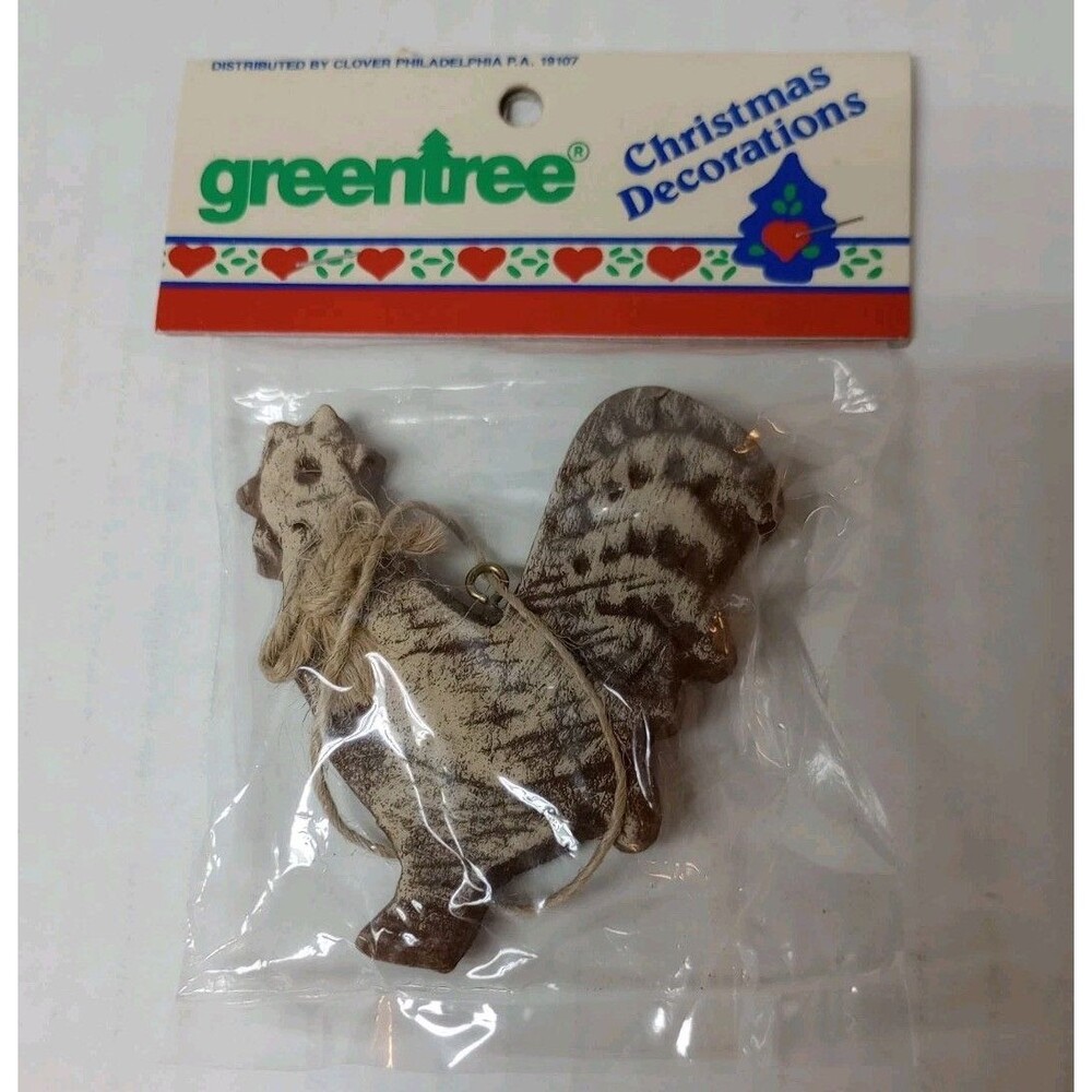 Vintage Greentree Philadelphia PA Salt Dough Chicken Ornament NEW OLD STOCK